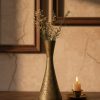 Antique Flower Brass Vase