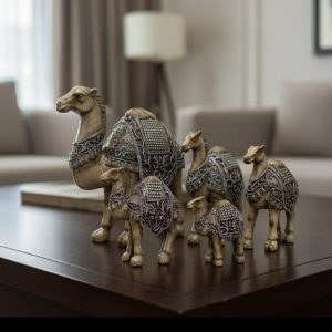 5 Pcs Camel Set – Luxury Decor Sculpture1