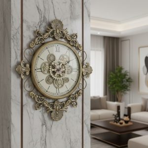 Antique Finish Gear Design Wall Clock2