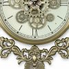 Antique Finish Gear Design Wall Clock4