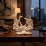 Ceramic Swan Couple Gift Showpiece2
