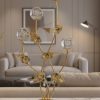 Crystal Ball Stone Tree Style Gold Desk Ornament1