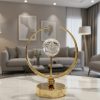 Crystal Ball and Golden Modern Vibe Round Desk Ornament