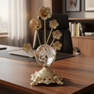 Crystal Stone Decor European Style Gold Desk Ornament3