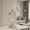 Crystal Stone Decor European Style Gold Desk Ornament4