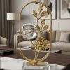 Crystal Stone and Vase Decor European Style Gold Desk Ornament3