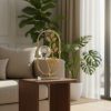Crystal Stone and Vase Decor European Style Gold Desk Ornament4