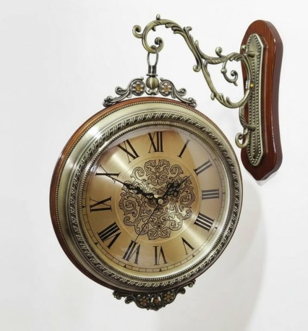 Double Sided Station Wall Clock
