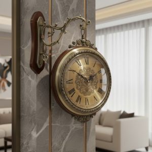Double Sided Station Wall Clock2