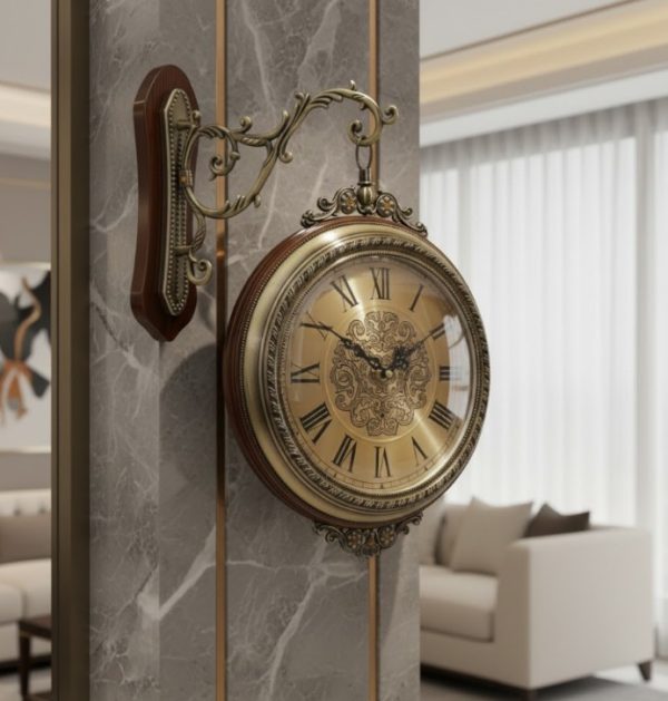 Double Sided Station Wall Clock2