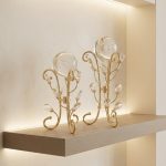 European Gold Crystal Stone Decorative Ornament1