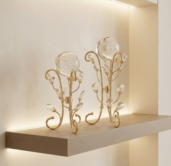 European Gold Crystal Stone Decorative Ornament1