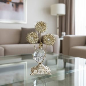 European Style Gold Desk Crystal Stone Deco3