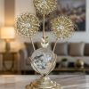 European Style Gold Desk Crystal Stone Deco5