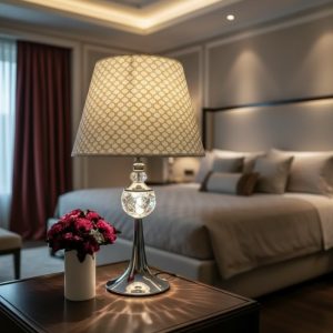 European Style Metal Crystal Decorative Table Lamp1