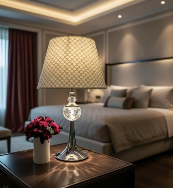 European Style Metal Crystal Decorative Table Lamp1