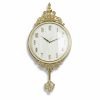 Golden Color Heavy Metal Pendulum Wall Clock