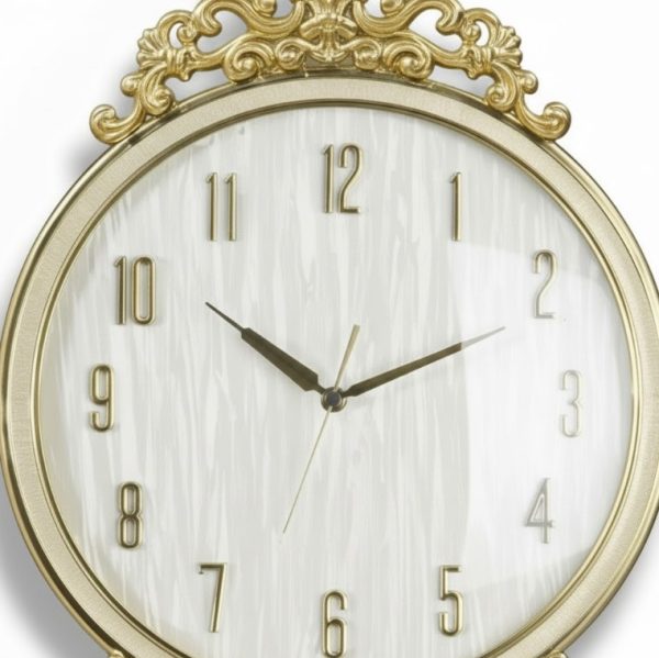Golden Color Heavy Metal Pendulum Wall Clock4