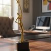 Golden Metal Celestial Statue Award on Fiber Base4