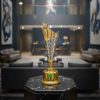 Golden & Silver Modern Star Style Award Trophy Decorative Ornament3