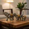 Modern European 3 Pcs Elephant Statue