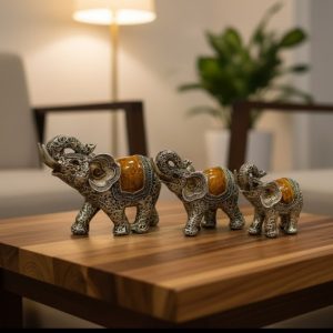 Modern European 3 Pcs Elephant Statue