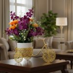 Modern Full Gold Metal Decorative Ornament Cycle1