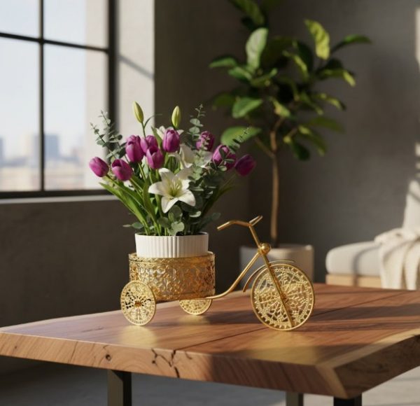 Modern Full Gold Metal Decorative Ornament Cycle2