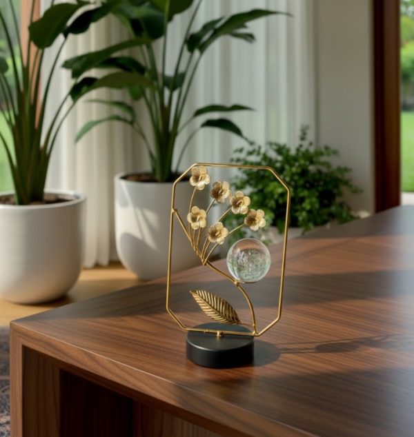 Modern Gold Desk Crystal Stone Decorative Ornament1