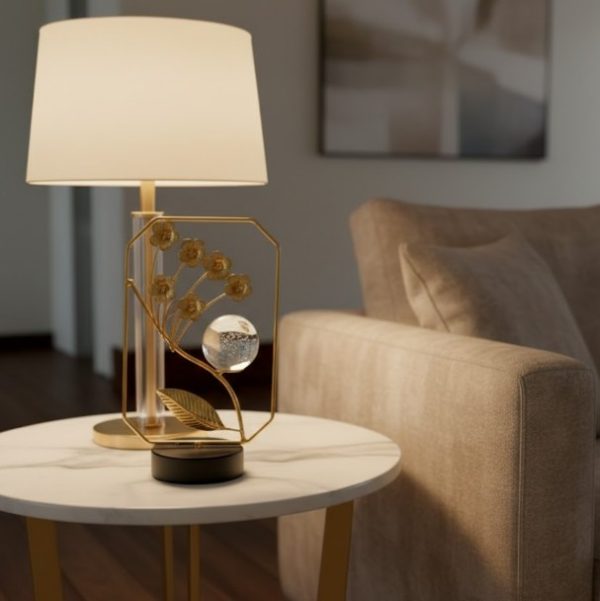 Modern Gold Desk Crystal Stone Decorative Ornament4