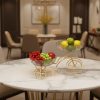 Modern Gold Metal and Glass Top Ornament Cycle3