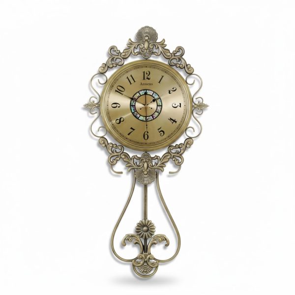 Premium Antique Golden Wall Clock