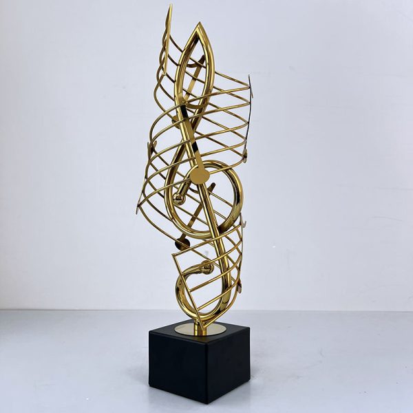 🎼European Style Musical Note Gold Decorative Ornament3