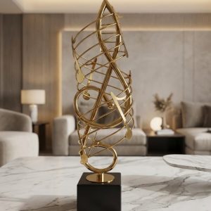 🎼European Style Musical Note Gold Decorative Ornament5